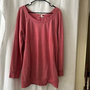 Long length sweat shirt